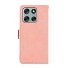 For Motorola Moto G56 5G ABEEL Frosted Magnetic RFID Leather Phone Case(Pink) - 3