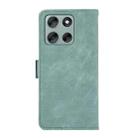 For Motorola Moto G56 5G ABEEL Frosted Magnetic RFID Leather Phone Case(Cyan) - 3