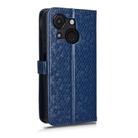 For itel A50C Honeycomb Dot Texture Leather Phone Case(Blue) - 3