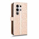 For itel S25 Ultra Honeycomb Dot Texture Leather Phone Case(Gold) - 3