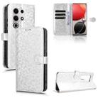 For itel S25 Ultra Honeycomb Dot Texture Leather Phone Case(Silver) - 1