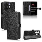 For itel Zeno 10 Honeycomb Dot Texture Leather Phone Case(Black) - 1