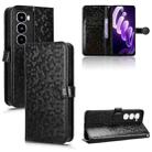 For itel City 100 Honeycomb Dot Texture Leather Phone Case(Black) - 1