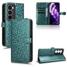For itel City 100 Honeycomb Dot Texture Leather Phone Case(Green) - 1