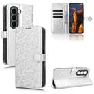For itel A95 5G Honeycomb Dot Texture Leather Phone Case(Silver) - 1