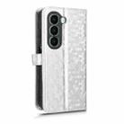 For itel A95 5G Honeycomb Dot Texture Leather Phone Case(Silver) - 3