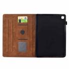 For iPad 10.2 2021 / 2020 / 10.5 2019 Cats Embossed Leather Smart Tablet Case(Brown) - 3