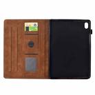 For iPad mini 6 / mini 2024 Cats Embossed Leather Smart Tablet Case(Brown) - 3