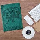 For iPad mini 6 / mini 2024 Cats Embossed Leather Smart Tablet Case(Light Blue) - 2