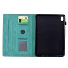 For iPad mini 6 / mini 2024 Cats Embossed Leather Smart Tablet Case(Light Blue) - 3