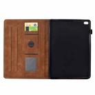 For iPad mini 5 / 4 / 3 / 2 / 1 Cats Embossed Leather Smart Tablet Case(Brown) - 3