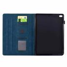 For iPad mini 5 / 4 / 3 / 2 / 1 Cats Embossed Leather Smart Tablet Case(Dark Blue) - 3