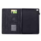 For iPad mini 5 / 4 / 3 / 2 / 1 Cats Embossed Leather Smart Tablet Case(Black) - 3