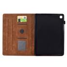 For Samsung Galaxy Tab A7 Lite T220 Cats Embossed Leather Tablet Case(Brown) - 3