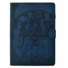 For Samsung Galaxy Tab A 10.1 2019 T510 Cats Embossed Leather Tablet Case(Dark Blue) - 3