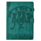 For Samsung Galaxy Tab A 10.1 2019 T510 Cats Embossed Leather Tablet Case(Light Blue) - 3