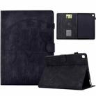 For Samsung Galaxy Tab S6 Lite P610 Cats Embossed Leather Smart Tablet Case(Black) - 1