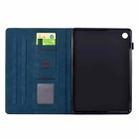 For Samsung Galaxy Tab A9+ Cats Embossed Leather Smart Tablet Case(Dark Blue) - 3