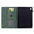 For Samsung Galaxy Tab A8 10.5 2021 X205 Cats Embossed Leather Smart Tablet Case(Green) - 3