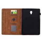 For Samsung Galaxy Tab A 10.5 T590 Cats Embossed Leather Smart Tablet Case(Brown) - 3