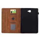 For Samsung Galaxy Tab A 10.1 2016 T580 Cats Embossed Leather Smart Tablet Case(Brown) - 3