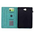 For Samsung Galaxy Tab A 10.1 2016 T580 Cats Embossed Leather Smart Tablet Case(Light Blue) - 3