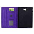 For Samsung Galaxy Tab A 10.1 2016 T580 Cats Embossed Leather Smart Tablet Case(Purple) - 3