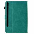 For Samsung Galaxy Tab S10 FE+ Cats Embossed Leather Smart Tablet Case(Light Blue) - 3