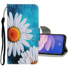 For Vivo S1 Pro Colored Drawing Pattern Horizontal Flip Leather Case with Holder & Card Slots & Wallet(Big Chrysanthemum) - 1