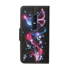 For Vivo V17 Pro Colored Drawing Pattern Horizontal Flip Leather Case with Holder & Card Slots & Wallet(Fluorescent Butterfly) - 3