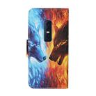 For Vivo V17 Pro Colored Drawing Pattern Horizontal Flip Leather Case with Holder & Card Slots & Wallet(Flame Wolf) - 3