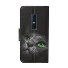 For Vivo V17 Pro Colored Drawing Pattern Horizontal Flip Leather Case with Holder & Card Slots & Wallet(Black Cat) - 3