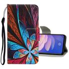 For Vivo V17 Pro Colored Drawing Pattern Horizontal Flip Leather Case with Holder & Card Slots & Wallet(Colorful Flower) - 1