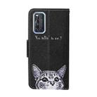 For Vivo V17 / V19 (India Version) Colored Drawing Pattern Horizontal Flip Leather Case with Holder & Card Slots & Wallet(Kitty) - 2