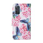 For Vivo V17 / V19 (India Version) Colored Drawing Pattern Horizontal Flip Leather Case with Holder & Card Slots & Wallet(Dragonfly Flower) - 3