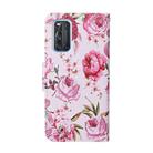 For Vivo V17 / V19 (India Version) Colored Drawing Pattern Horizontal Flip Leather Case with Holder & Card Slots & Wallet(Peony) - 3