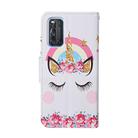 For Vivo V17 / V19 (India Version) Colored Drawing Pattern Horizontal Flip Leather Case with Holder & Card Slots & Wallet(Crown Unicorn) - 3