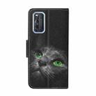 For Vivo V17 / V19 (India Version) Colored Drawing Pattern Horizontal Flip Leather Case with Holder & Card Slots & Wallet(Black Cat) - 3