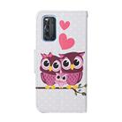 For Vivo V17 / V19 (India Version) Colored Drawing Pattern Horizontal Flip Leather Case with Holder & Card Slots & Wallet(Cat Family) - 3