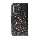 For Vivo V19 Colored Drawing Pattern Horizontal Flip Leather Case with Holder & Card Slots & Wallet(Black Five-pointed Star) - 2