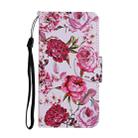 For Vivo V19 Colored Drawing Pattern Horizontal Flip Leather Case with Holder & Card Slots & Wallet(Peony) - 2