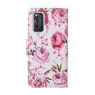 For Vivo V19 Colored Drawing Pattern Horizontal Flip Leather Case with Holder & Card Slots & Wallet(Peony) - 3