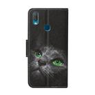 For Vivo Y11 (2019) Colored Drawing Pattern Horizontal Flip Leather Case with Holder & Card Slots & Wallet(Black Cat) - 3