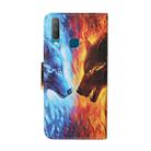 For Vivo Y17 / Y15 / Y12 Colored Drawing Pattern Horizontal Flip Leather Case with Holder & Card Slots & Wallet(Flame Wolf) - 3