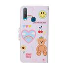 For Vivo Y17 / Y15 / Y12 Colored Drawing Pattern Horizontal Flip Leather Case with Holder & Card Slots & Wallet(Smiley Bear) - 3