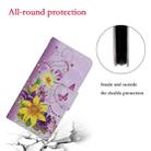 For Vivo Y17 / Y15 / Y12 Colored Drawing Pattern Horizontal Flip Leather Case with Holder & Card Slots & Wallet(Yellow Flower Butterfly) - 4