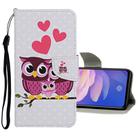 For Vivo Y17 / Y15 / Y12 Colored Drawing Pattern Horizontal Flip Leather Case with Holder & Card Slots & Wallet(Cat Family) - 1