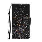 For Vivo Y19 Colored Drawing Pattern Horizontal Flip Leather Case with Holder & Card Slots & Wallet(Black Five-pointed Star) - 2