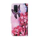 For Vivo Y50 / Y30 Colored Drawing Pattern Horizontal Flip Leather Case with Holder & Card Slots & Wallet(Red Flower Butterfly) - 2