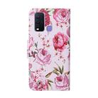 For Vivo Y50 / Y30 Colored Drawing Pattern Horizontal Flip Leather Case with Holder & Card Slots & Wallet(Peony) - 3